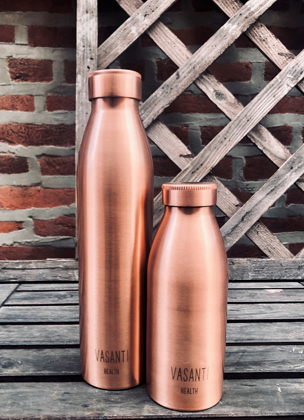 Slim Matte Copper Water Bottle