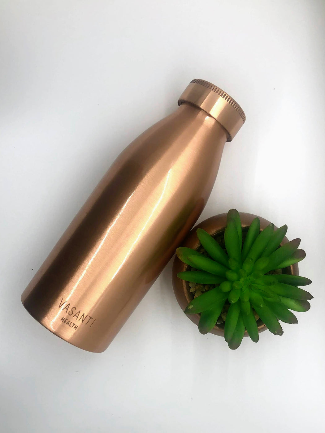 Slim Matte Copper Water Bottle