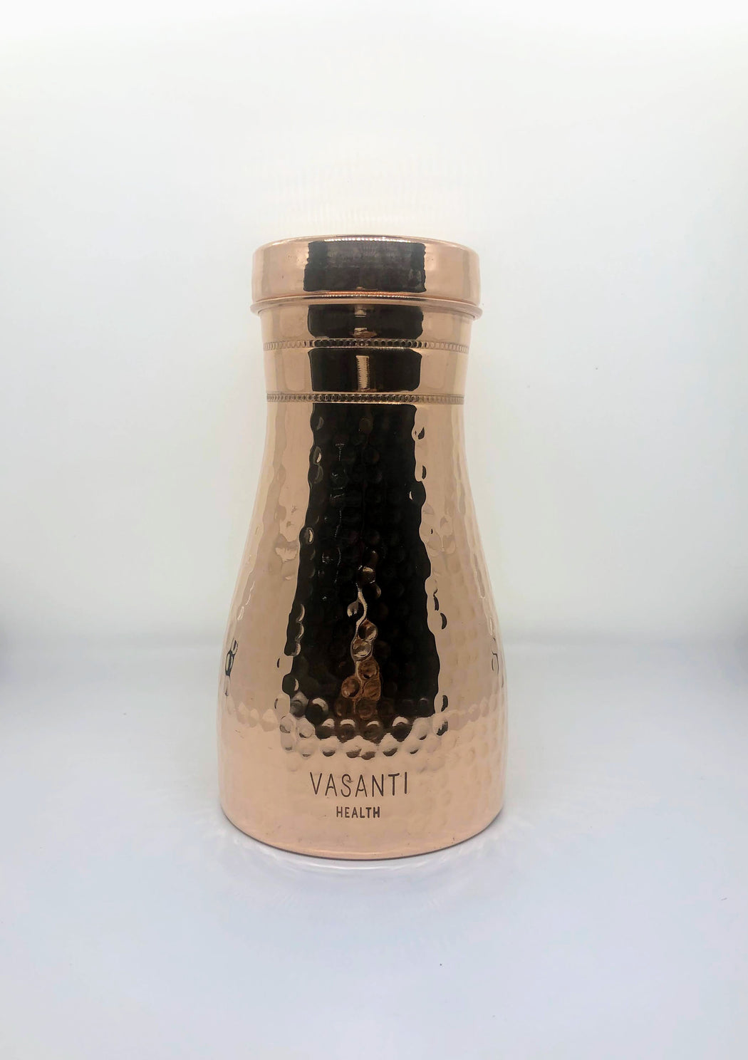 Bedside Copper Water Carafe (w/ inbuilt cup)