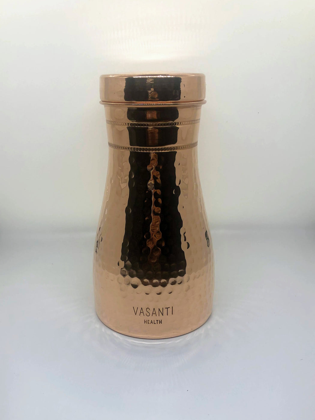 Bedside Copper Water Carafe (w/ inbuilt cup)